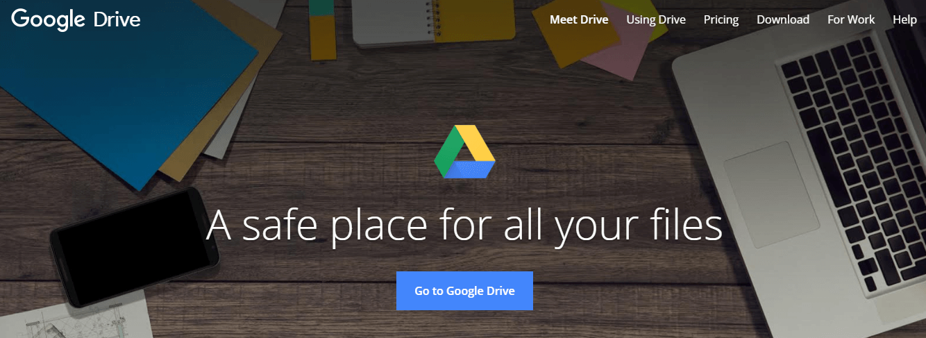 Google Drive cloud-based storage service provider