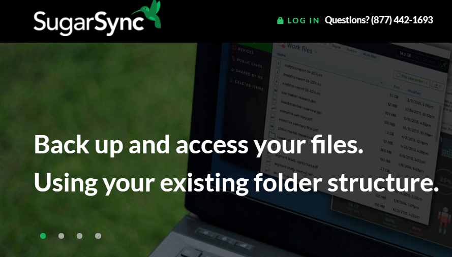 SugarSync cloud-based storage service provider