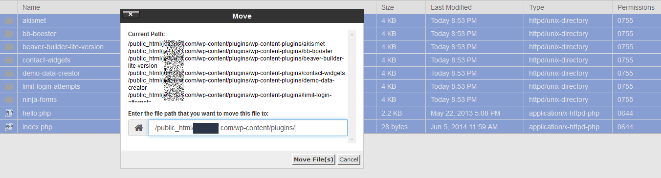 Move Plugin Files