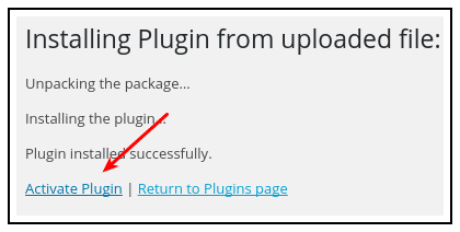 Activate Plugin